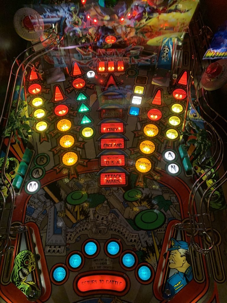Set (27) Attack From Mars Pinball Vinyl Die Cut Playfield Target