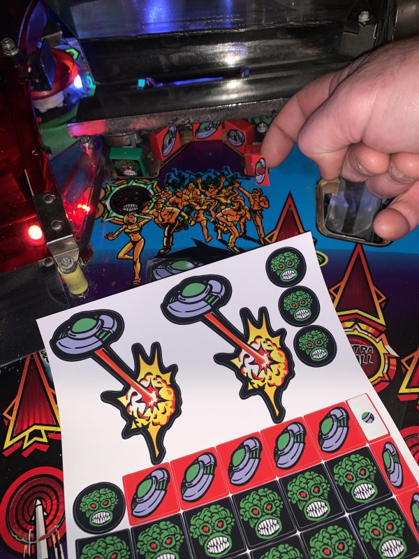 Pinball Machine Drop Target Stickers