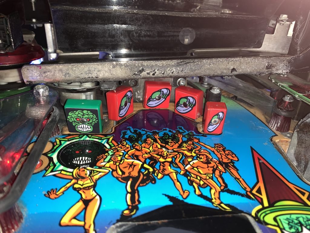 Set (26) Revenge From Mars Pinball Die Cut Playfield Ramp/Target