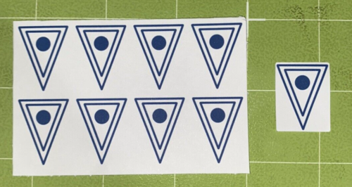 Gottlieb 1983 “Rack Em Up” Pinball Machine Vinyl Drop Target Stickers/Decals